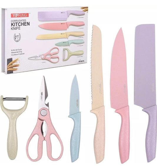 CUCHILLOS SET 6 PIEZAS