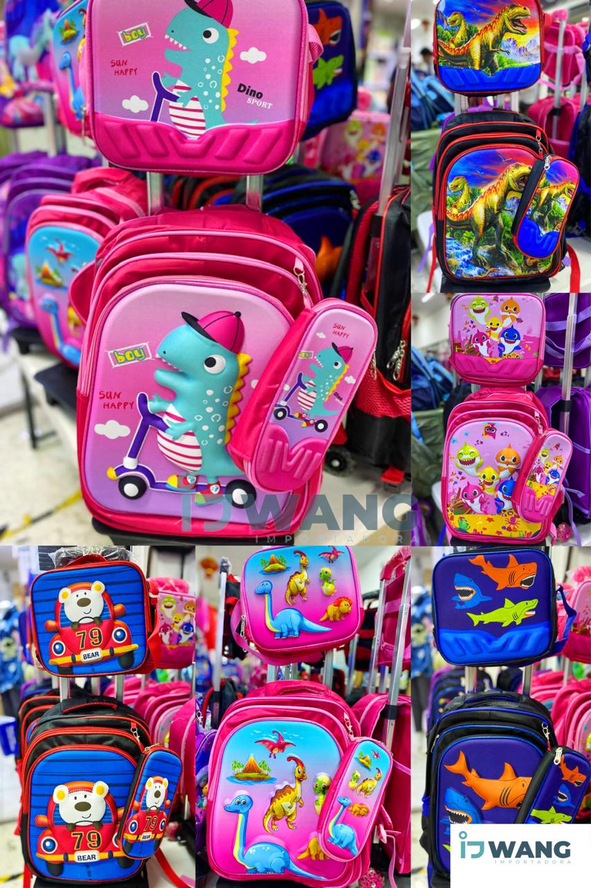 MOCHILA TRIPACK CON RUEDAS KAWAII