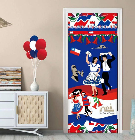 FUNDA DE PUERTA FIESTAS PATRIAS